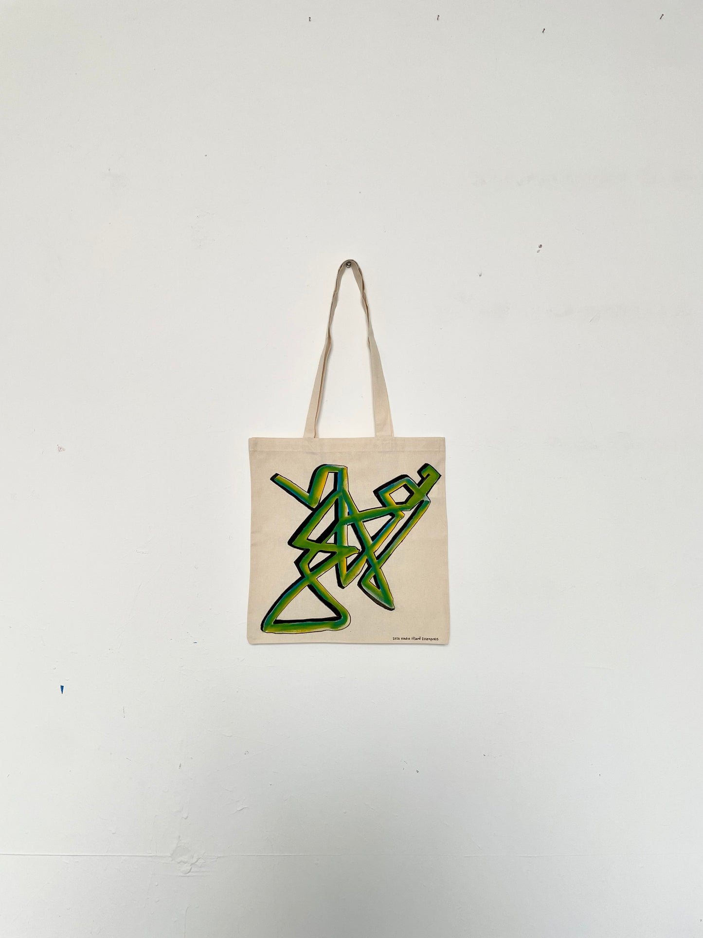 Original Hand Painted 15"x16" Tote