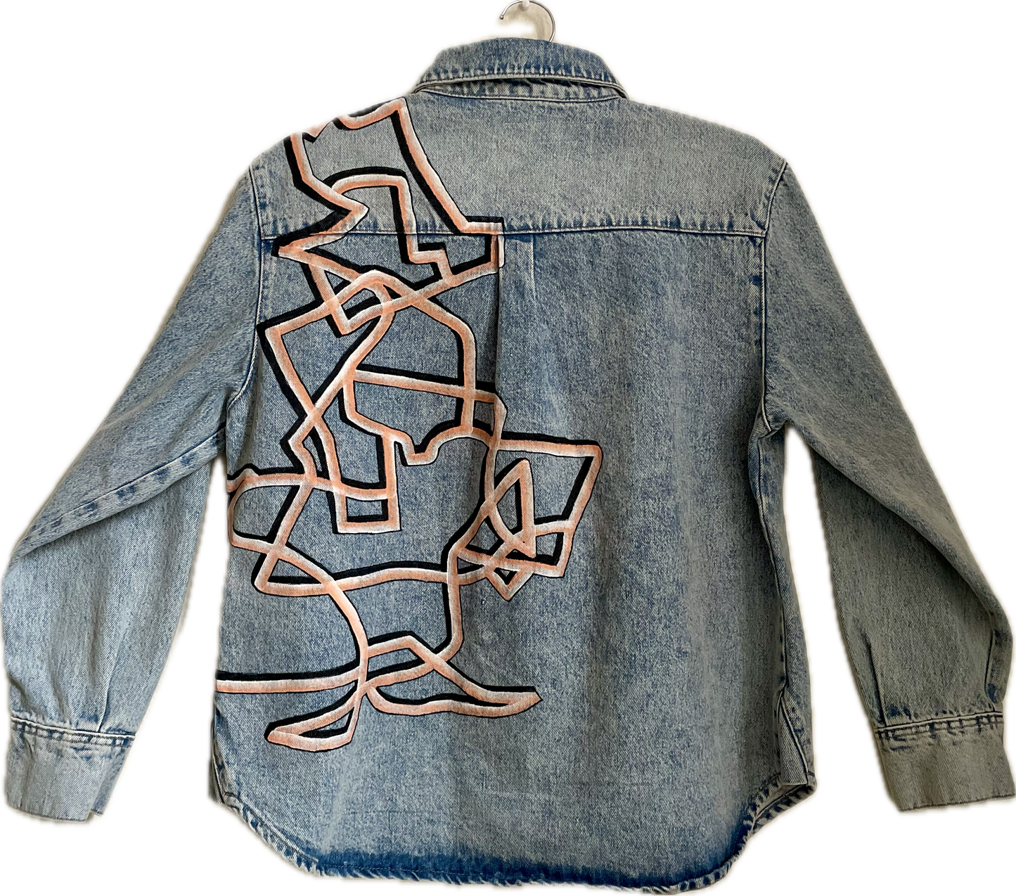 Hand-painted Kinetogram Jacket - Jeep Cherokee - Belltown to UW, WA