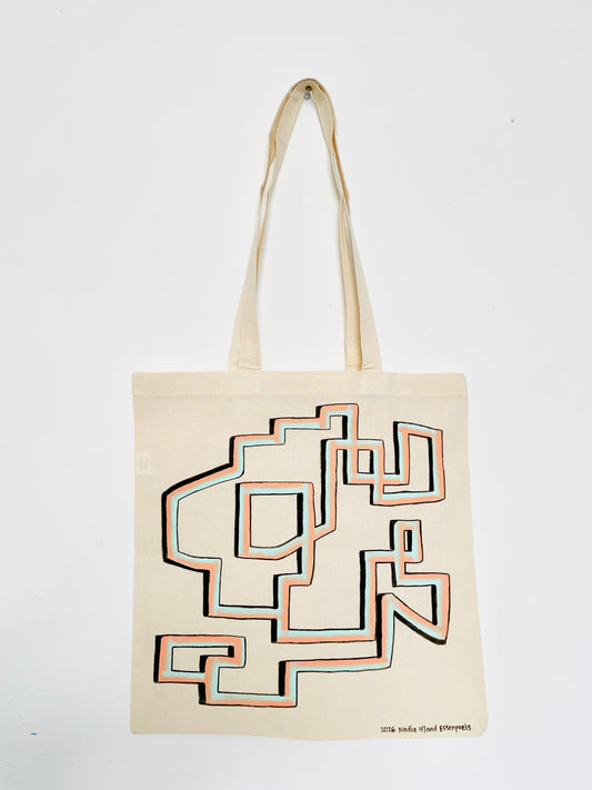 Original Hand Painted 15"x16" Tote