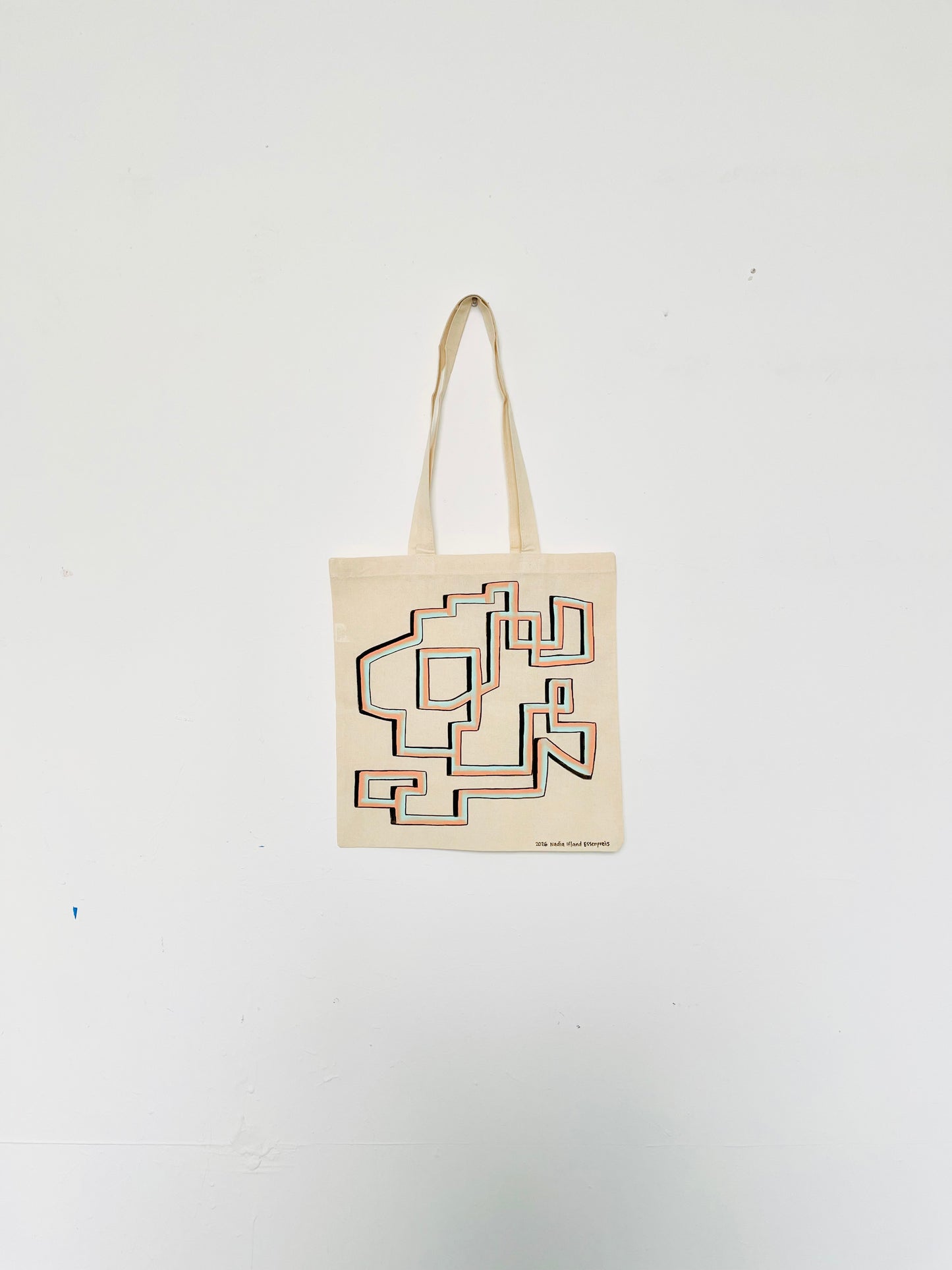 Original Hand Painted 15"x16" Tote