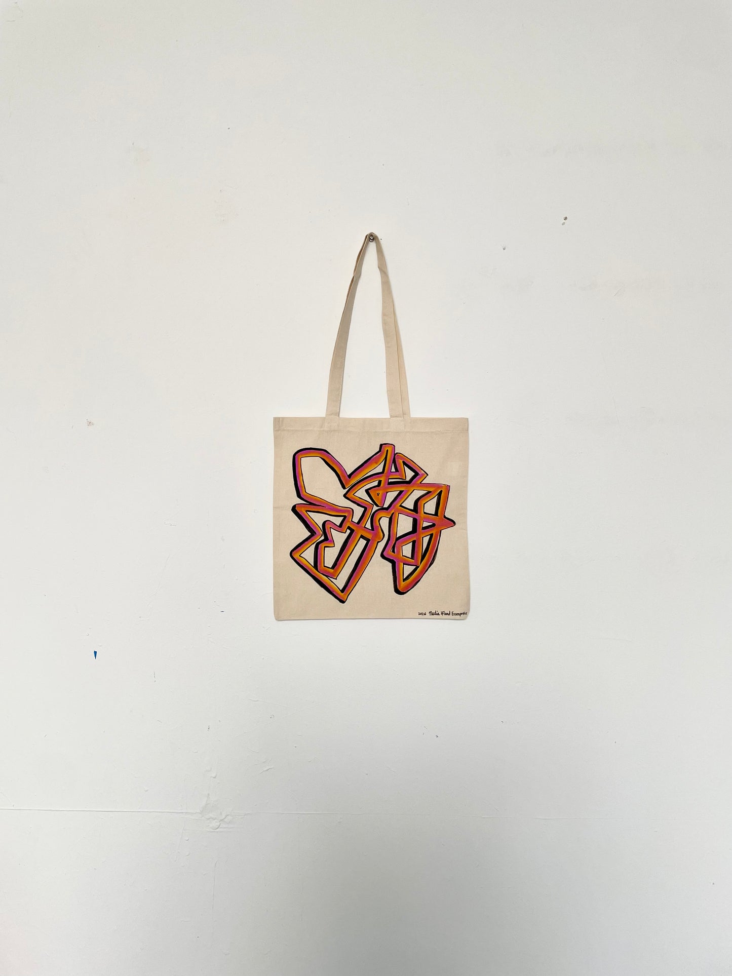 Original Hand Painted 15"x16" Tote
