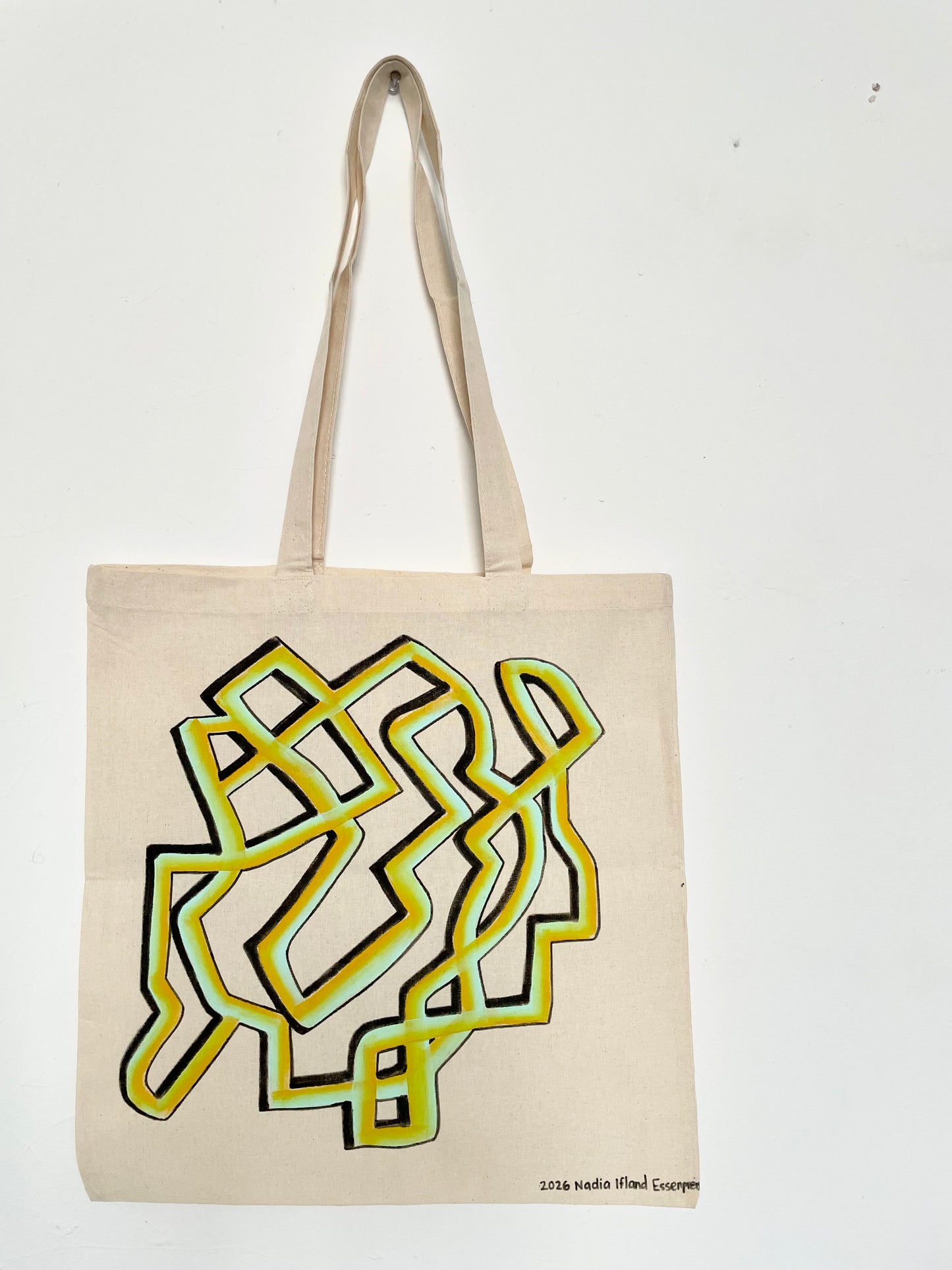 Original Hand Painted 15"x16" Tote