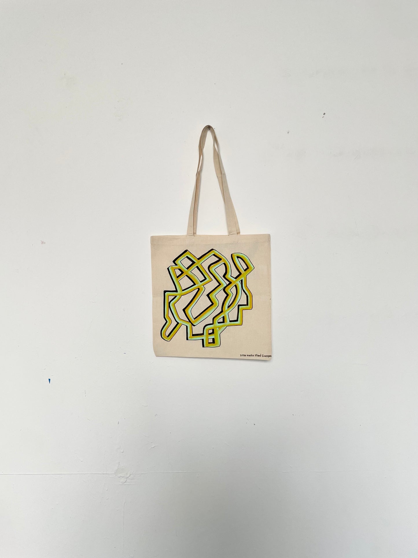 Original Hand Painted 15"x16" Tote