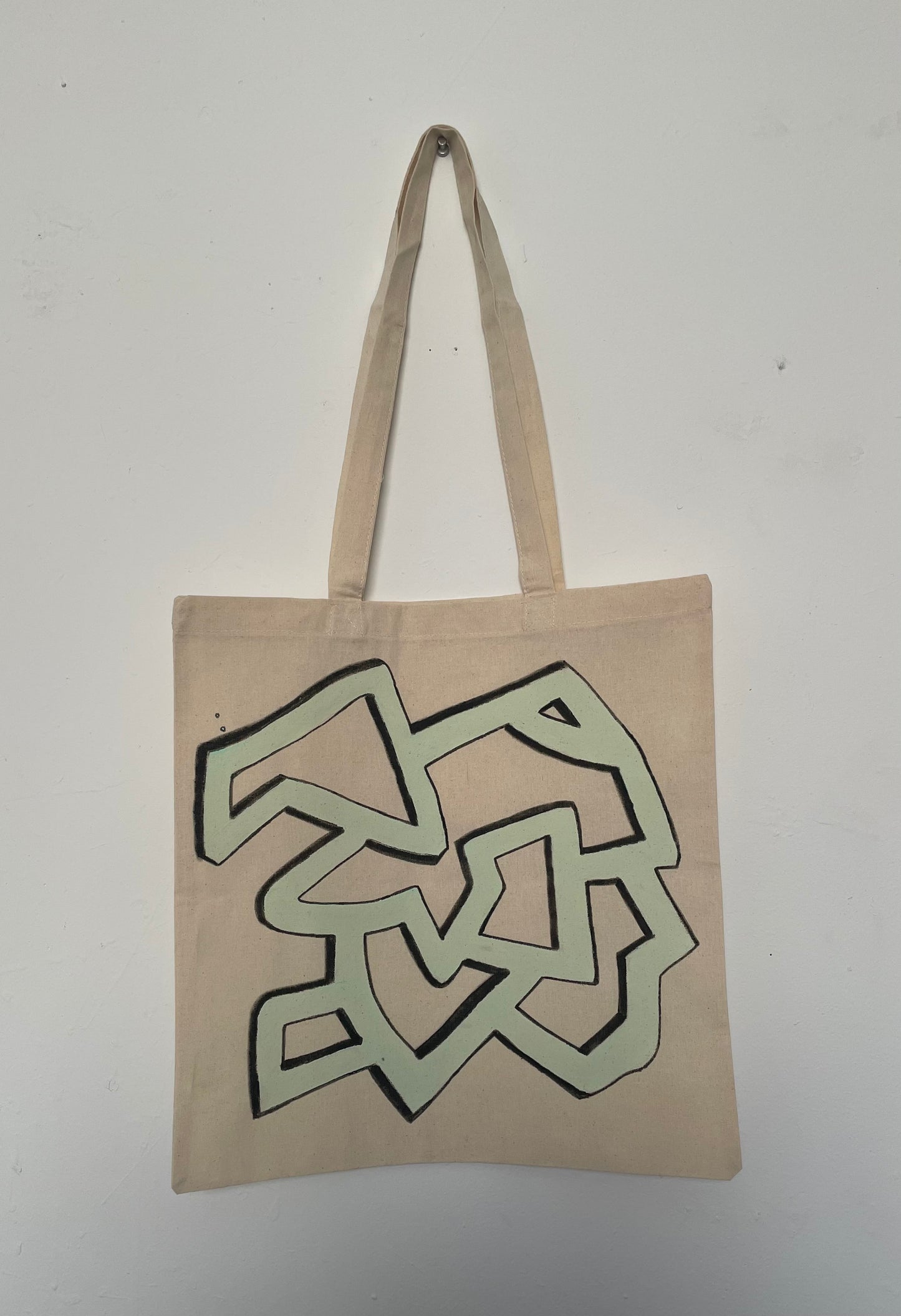 Original Hand Painted Luminescent 15"x16" Tote